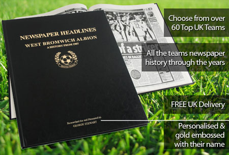 West Bromwich Albion Personalised Football Book