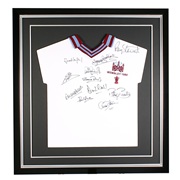 Signed 1980 FA Cup West Ham United Shirt - 29 x 27 Inch